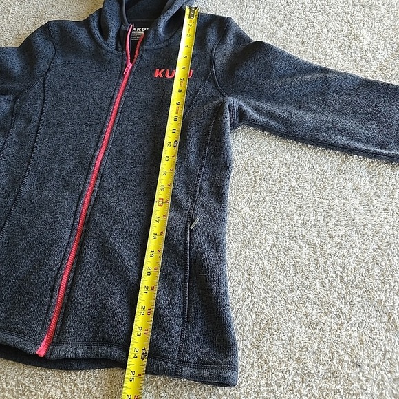 Kuiu Base Camp Hooded Full-zip Gray  Size L (Fits M) High Loft Sweater Fleece - Picture 14 of 16